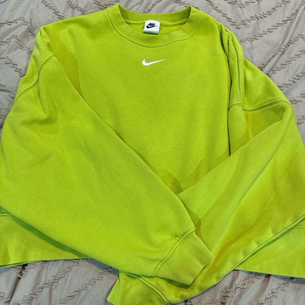 Nike Green center swoosh crewneck